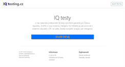 Desktop Screenshot of iq-testing.cz