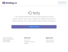 Tablet Screenshot of iq-testing.cz